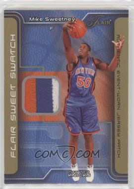 2003-04 Flair - Sweet Swatch - Gold Patch #SSP-MS - Mike Sweetney /50