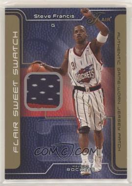 2003-04 Flair - Sweet Swatch - Gold Patch #SSP-SF - Steve Francis /50