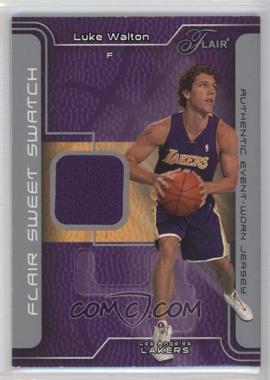 2003-04 Flair - Sweet Swatch - Jerseys #SSJ-LW - Luke Walton /250