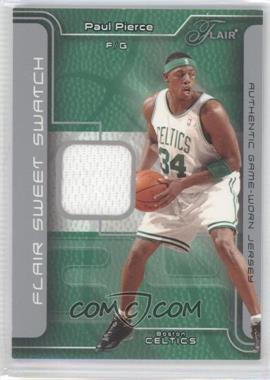 2003-04 Flair - Sweet Swatch - Jerseys #SSJ-PP - Paul Pierce /250