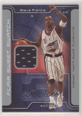 2003-04 Flair - Sweet Swatch - Jerseys #SSJ-SF - Steve Francis /250