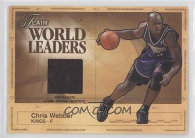 2003-04 Flair - World Leaders Game-Worn Jersey #WL-CW - Chris Webber