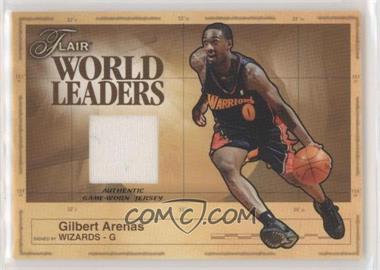 2003-04 Flair - World Leaders Game-Worn Jersey #WL-GA - Gilbert Arenas