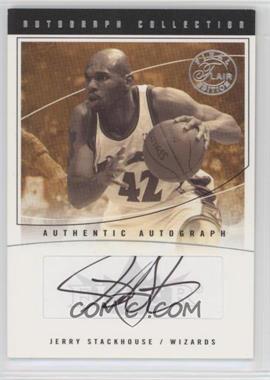 2003-04 Flair Final Edition - Autograph Collection - Fleer #AC-JS - Jerry Stackhouse /100