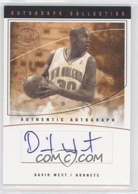 2003-04 Flair Final Edition - Autograph Collection #AC-DAV - David West /150