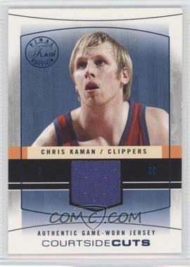 2003-04 Flair Final Edition - Courtside Cuts Jerseys - Blue #CC-CK - Chris Kaman /250