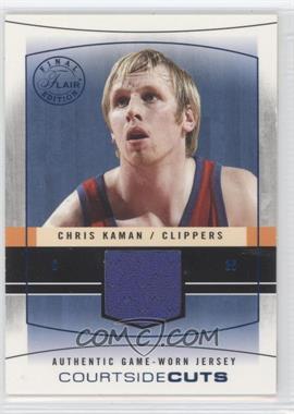 2003-04 Flair Final Edition - Courtside Cuts Jerseys - Blue #CC-CK - Chris Kaman /250