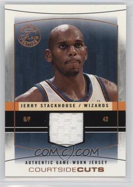 2003-04 Flair Final Edition - Courtside Cuts Jerseys - Copper #CC-JS - Jerry Stackhouse /75 [Noted]