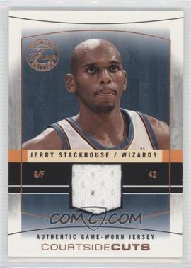 2003-04 Flair Final Edition - Courtside Cuts Jerseys - Copper #CC-JS - Jerry Stackhouse /75