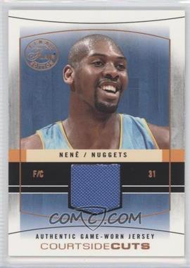 2003-04 Flair Final Edition - Courtside Cuts Jerseys - Copper #CC-N - Nenê /75