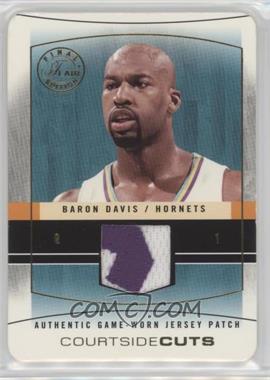 2003-04 Flair Final Edition - Courtside Cuts Jerseys - Gold Die-Cut Patch #CC-BD - Baron Davis /3