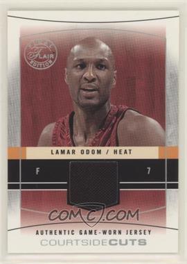 2003-04 Flair Final Edition - Courtside Cuts Jerseys - Pewter #CC-LO - Lamar Odom /125