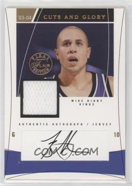 2003-04 Flair Final Edition - Cuts and Glory Game-Used Autographs #CG-MB - Mike Bibby /100