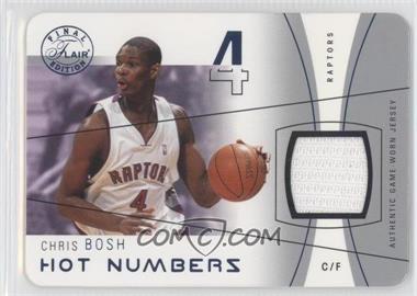 2003-04 Flair Final Edition - Hot Numbers Jerseys - Blue Die-Cut #HN-CB - Chris Bosh /25