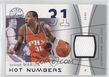 2003-04 Flair Final Edition - Hot Numbers Jerseys - Blue #HN-SHM - Shawn Marion /250