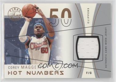 2003-04 Flair Final Edition - Hot Numbers Jerseys - Copper #HN-CM - Corey Maggette /75