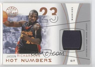 2003-04 Flair Final Edition - Hot Numbers Jerseys - Copper #HN-JR - Jason Richardson /75