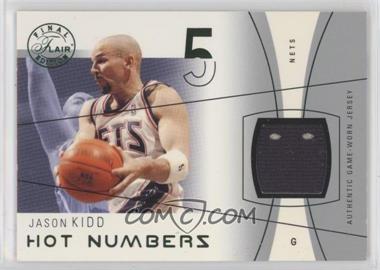 2003-04 Flair Final Edition - Hot Numbers Jerseys - Green #HN-JK - Jason Kidd