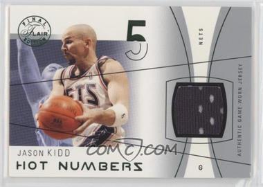 2003-04 Flair Final Edition - Hot Numbers Jerseys - Green #HN-JK - Jason Kidd