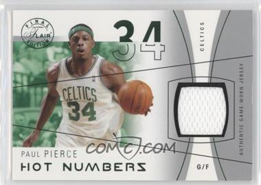 2003-04 Flair Final Edition - Hot Numbers Jerseys - Green #HN-PP - Paul Pierce