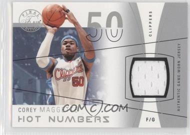 2003-04 Flair Final Edition - Hot Numbers Jerseys - Pewter #HN-CM - Corey Maggette /125