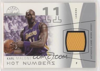 2003-04 Flair Final Edition - Hot Numbers Jerseys - Pewter #HN-KAM - Karl Malone /125