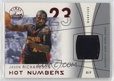 2003-04 Flair Final Edition - Hot Numbers Jerseys - Red #HN-JR - Jason Richardson /175