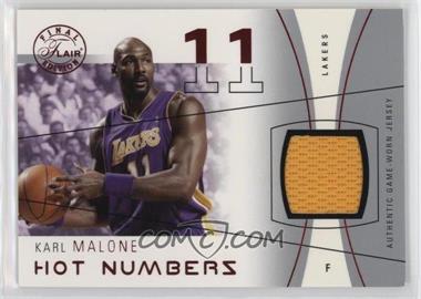 2003-04 Flair Final Edition - Hot Numbers Jerseys - Red #HN-KAM - Karl Malone /175