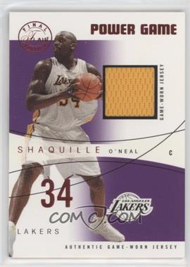 2003-04 Flair Final Edition - Power Game Jerseys - Red #PG-SON - Shaquille O'Neal /175