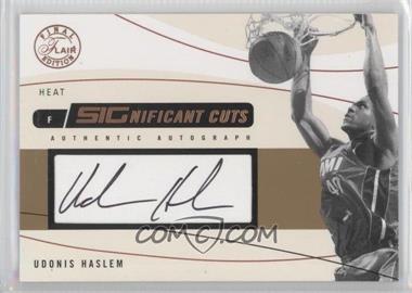 2003-04 Flair Final Edition - SIGnificant Cuts Autographs #SIG-UH - Udonis Haslem /76