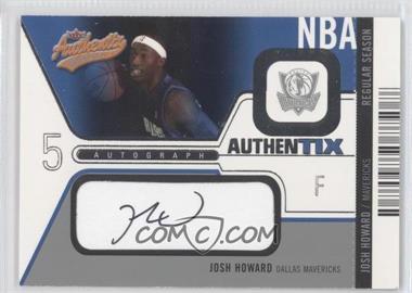 2003-04 Fleer Authentix - Autograph Authentix - Regular Season #AA-JH - Josh Howard /225