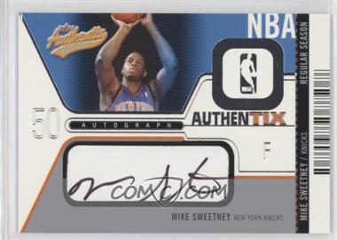 2003-04 Fleer Authentix - Autograph Authentix - Regular Season #AA-MS - Mike Sweetney /325