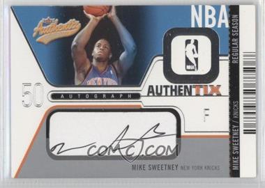 2003-04 Fleer Authentix - Autograph Authentix - Regular Season #AA-MS - Mike Sweetney /325