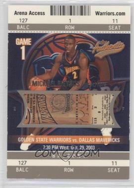 2003-04 Fleer Authentix - [Base] - Balcony Missing Serial Number #127 - Mickael Pietrus