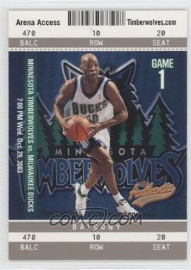 2003-04 Fleer Authentix - [Base] - Balcony #45 - Sam Cassell /250