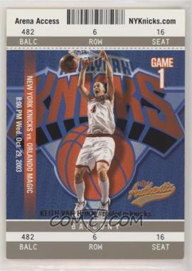 2003-04 Fleer Authentix - [Base] - Balcony #83 - Keith Van Horn /250