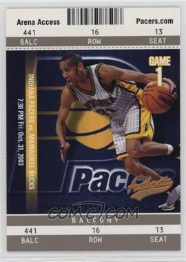 2003-04 Fleer Authentix - [Base] - Balcony #95 - Reggie Miller /250