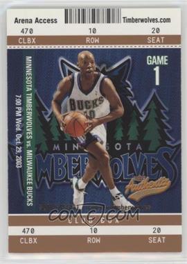 2003-04 Fleer Authentix - [Base] - Club Box #45 - Sam Cassell /100