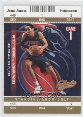 2003-04 Fleer Authentix - [Base] - Standing Room Only #6 - Tayshaun Prince /25