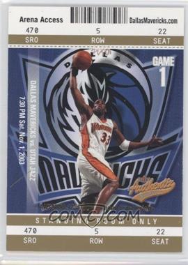 2003-04 Fleer Authentix - [Base] - Standing Room Only #74 - Antawn Jamison /25