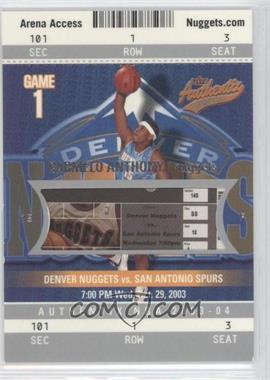 2003-04 Fleer Authentix - [Base] #101 - Carmelo Anthony /1250