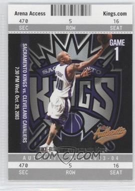 2003-04 Fleer Authentix - [Base] #21 - Mike Bibby