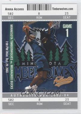 2003-04 Fleer Authentix - [Base] #34 - Kevin Garnett