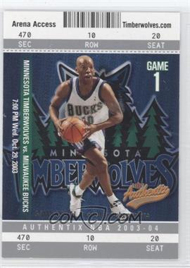 2003-04 Fleer Authentix - [Base] #45 - Sam Cassell