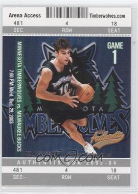 2003-04 Fleer Authentix - [Base] #92 - Wally Szczerbiak