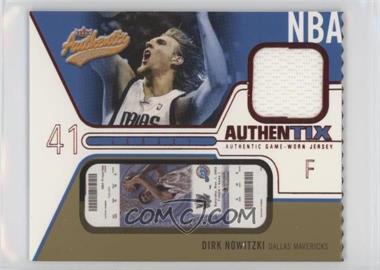 2003-04 Fleer Authentix - Jersey Authentix - Ripped #JA-DN - Dirk Nowitzki