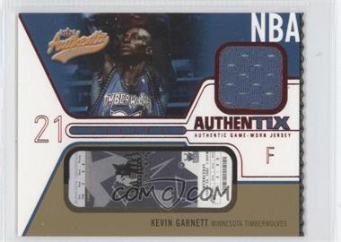 2003-04 Fleer Authentix - Jersey Authentix - Ripped #JA-KG - Kevin Garnett