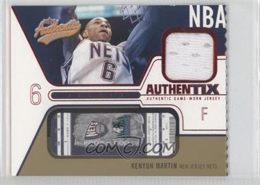 2003-04 Fleer Authentix - Jersey Authentix - Ripped #JA-KM - Kenyon Martin