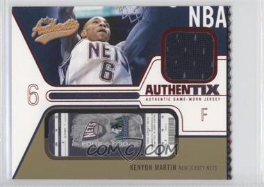 2003-04 Fleer Authentix - Jersey Authentix - Ripped #JA-KM - Kenyon Martin