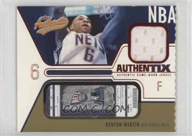 2003-04 Fleer Authentix - Jersey Authentix - Ripped #JA-KM - Kenyon Martin